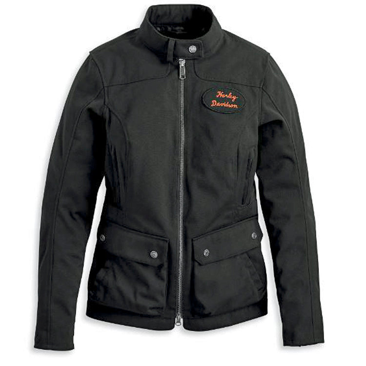 
                  
                    Harley-Davidson® Women's 3-in-1 Estabrook Textile Riding Jacket | Black | Removable Draw-String Hoodie
                  
                