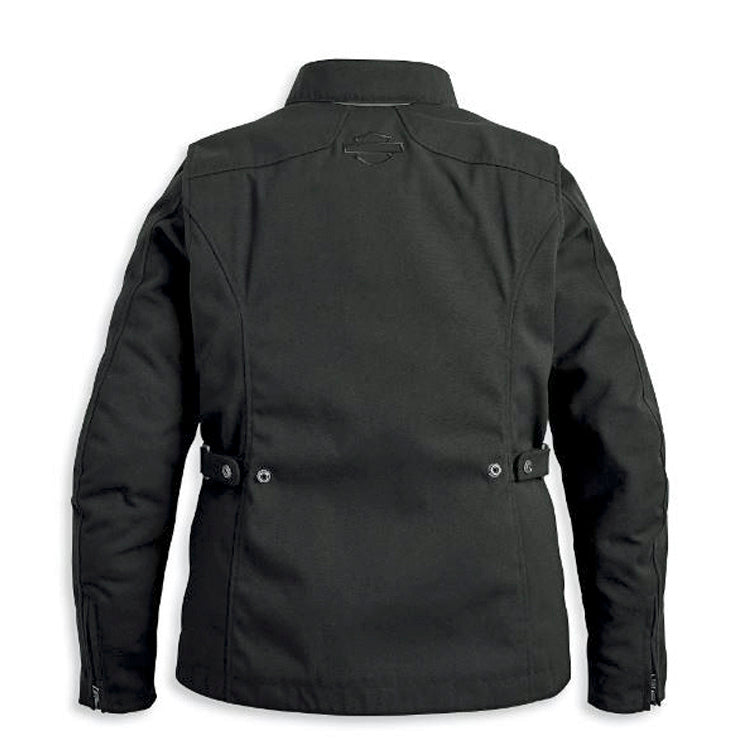 
                  
                    Harley-Davidson® Women's 3-in-1 Estabrook Textile Riding Jacket | Black | Removable Draw-String Hoodie
                  
                