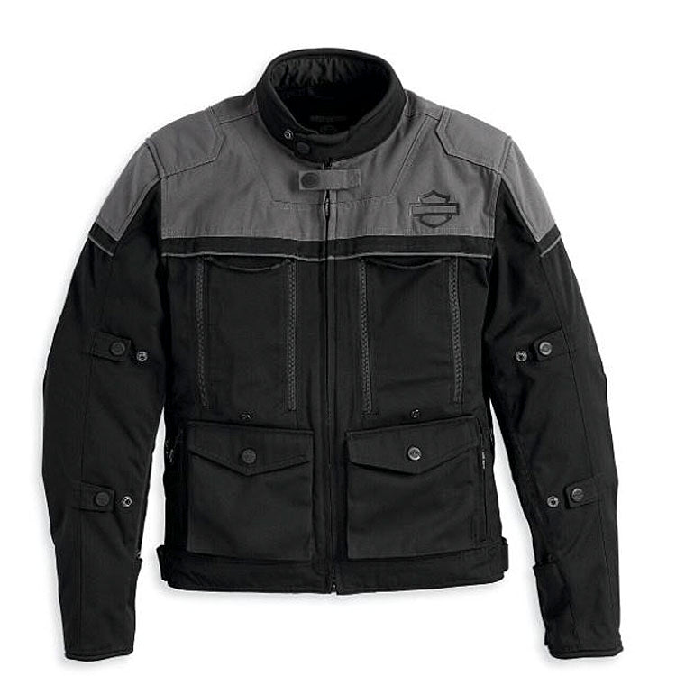 
                  
                    Harley-Davidson® Men's Ventilator Switchback Textile Riding Jacket | Zip & Stash Panels
                  
                