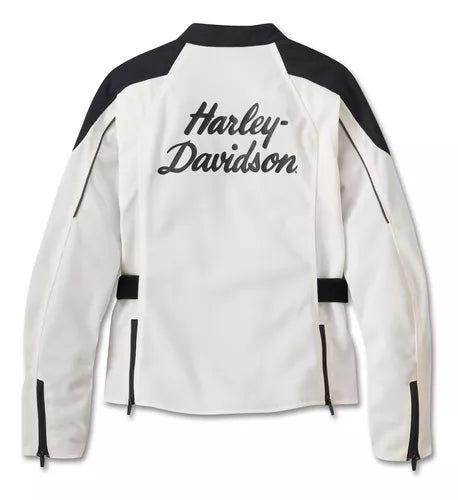 Harley-Davidson Women's Pacific Coast Rose White Leather