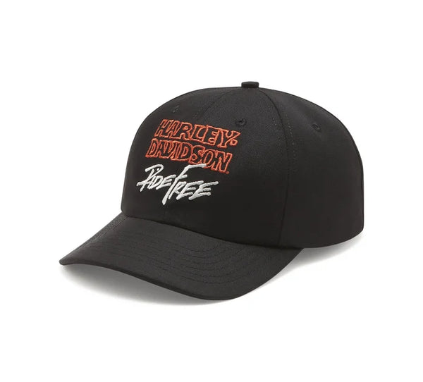 セット商品【Harley-Davidson】 Logo Tee with Baseball Cap Harley-Davidson® Willie G™ Ride Free! Fitted Adjustable