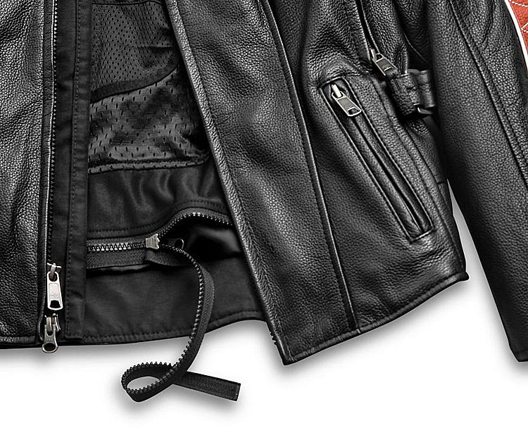 Harley-Davidson® Women's Vanocker Waterproof Leather Riding Jacket
