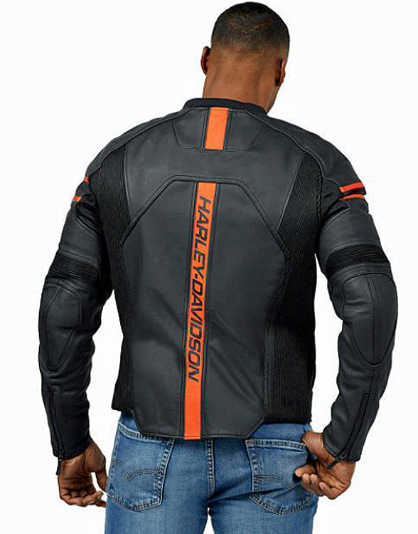 
                  
                    Harley-Davidson® Men's Brawler Leather Riding Jacket | Mesh Air Flow Panels | Removable Windproof Liner
                  
                