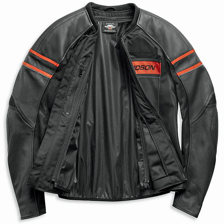 
                  
                    Harley-Davidson® Men's Brawler Leather Riding Jacket | Mesh Air Flow Panels | Removable Windproof Liner
                  
                