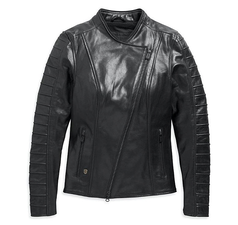 
                  
                    Harley-Davidson® Women's Ozello Perforated Leather Riding Jacket | CoolCore® Technology
                  
                