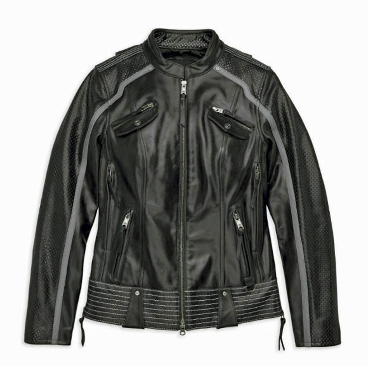 Harley-Davidson® Women's Hairpin Leather Riding Jacket
