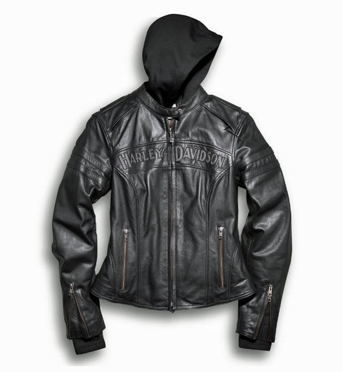 Harley-Davidson® Women's Miss Enthusiast 3-In-1 Riding Jacket | Removable Hoodie
