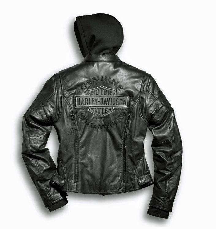 
                  
                    Harley-Davidson® Women's Miss Enthusiast 3-In-1 Riding Jacket | Removable Hoodie
                  
                