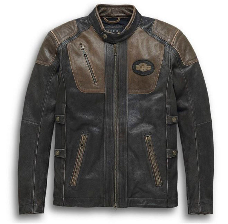 Harley-Davidson® Men's Trostel Leather Riding Jacket | Triple Vent System™ | CoolCore® Technology
