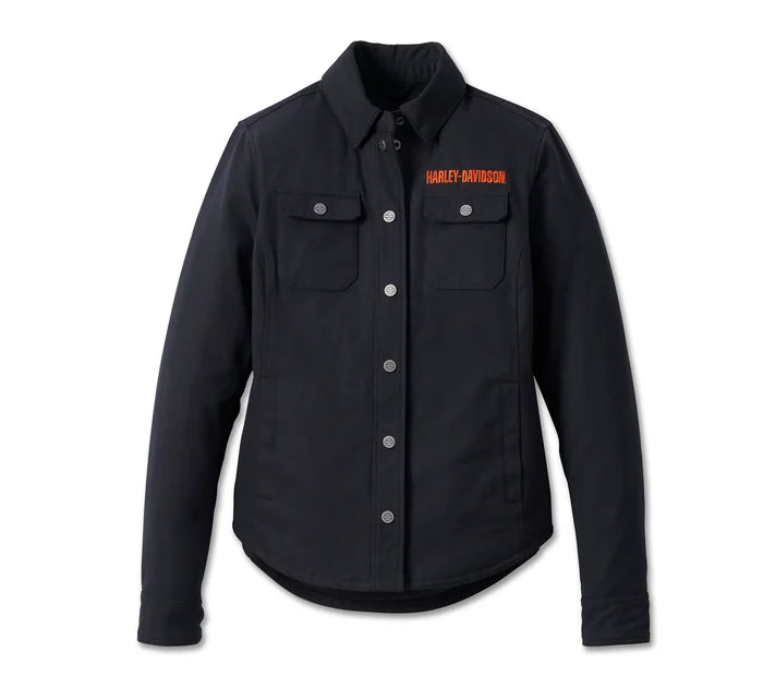 Harley-Davidson® Women's Operative Riding Shirt Jacket | Black