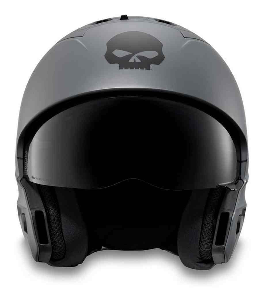 Harley-Davidson® Mens Pilot II 2-IN-1 Skull Helmet, Matte Gunship Harley-Davidson® Mens Pilot II 2-IN-1 Skull Helmet, Matte Gunship
