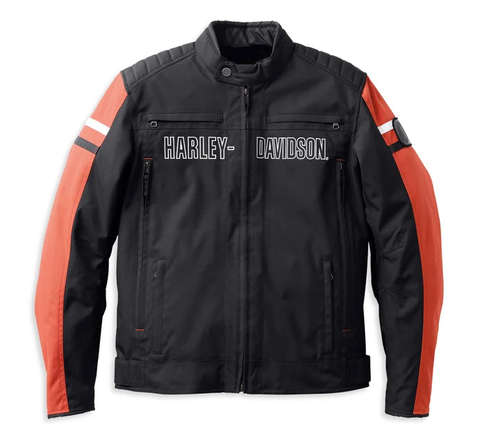 Harley-Davidson® Men's Hazard Waterproof Textile Riding Jacket | Armor Pockets