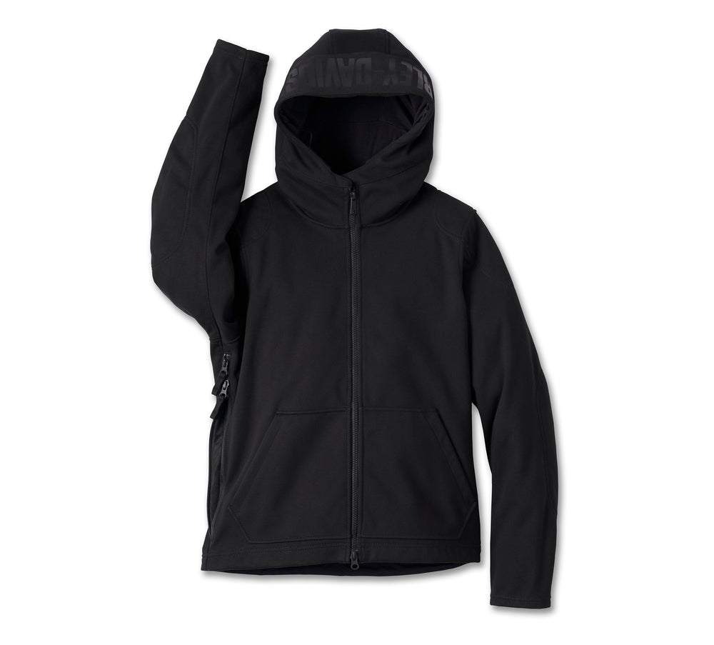 
                  
                    Harley-Davidson® Women's Willie G™ Deflector 2.0 Hooded Riding Fleece | Black
                  
                