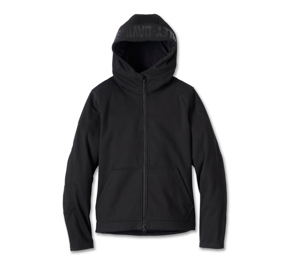 Harley-Davidson® Women's Willie G™ Deflector 2.0 Hooded Riding Fleece | Black