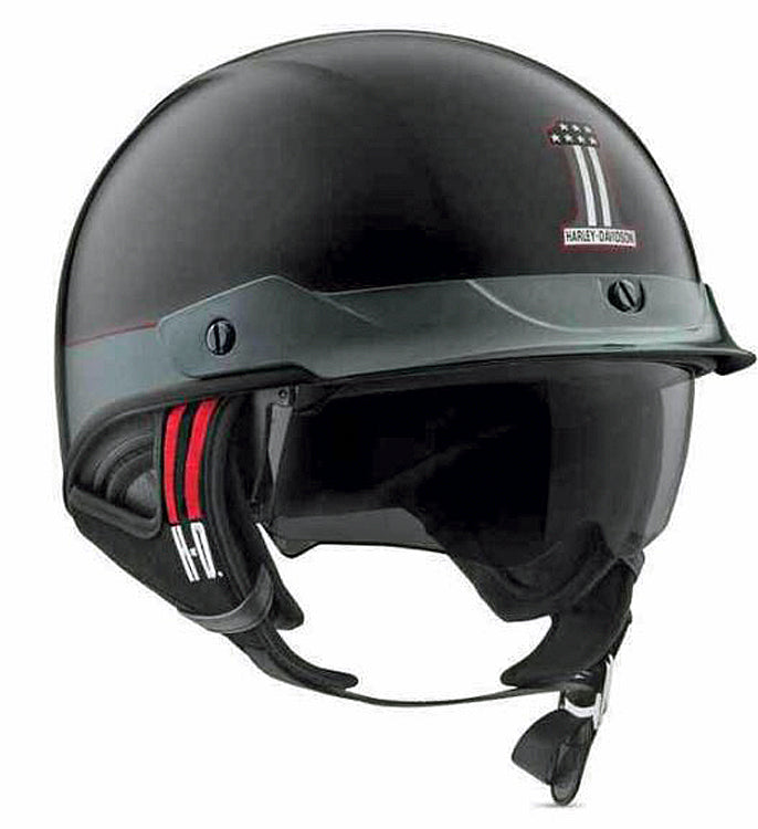 
                  
                    Harley-Davidson® Unisex #1 J03 Half Helmet | Removable Visor | Pull-Down Sun Shield
                  
                