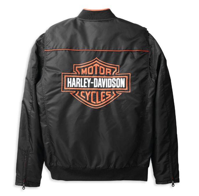 Harley Davidson Men's Bar & popular Shield Logo Nylon Jacket Size Large