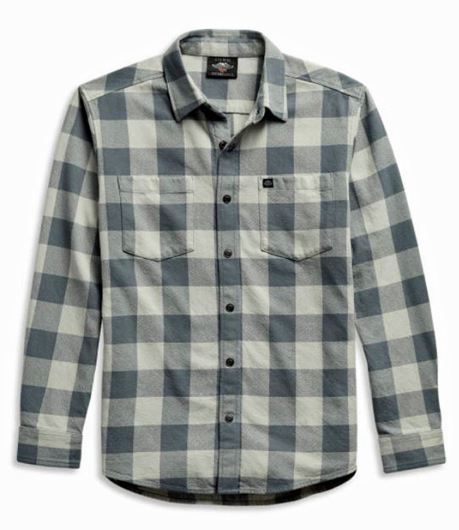 Harley-Davidson Men's #1 Logo Plaid Woven Shirt