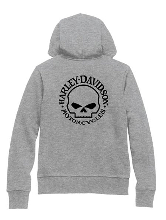 
                  
                    Harley-Davidson® Women's Special Skull Zip-Front Hoodie | Lined Hood | Grey
                  
                