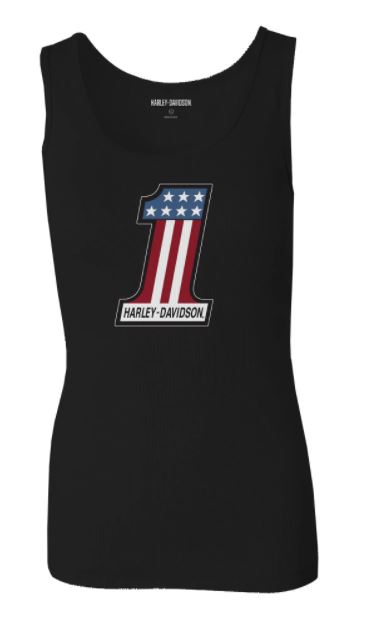 Harley-Davidson® Women's Ultra Classic #1 Race Tank Top | Black