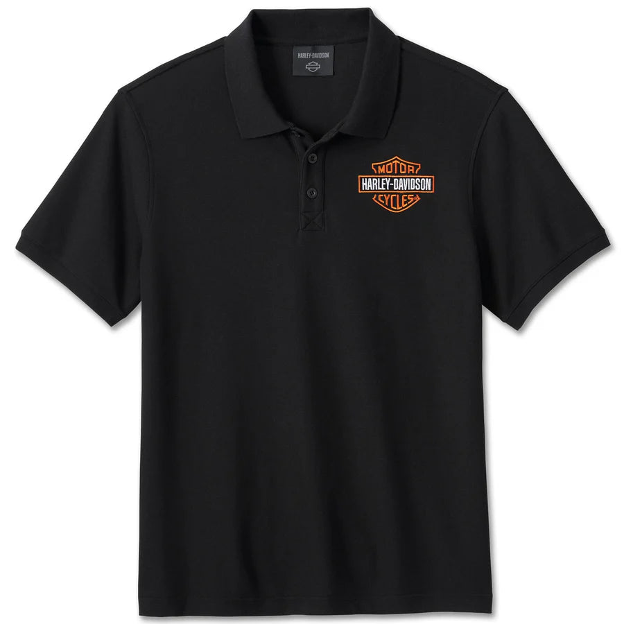 Harley-Davidson® Bar & Shield® Polo Shirt | Black – House of Harley-Davidson® Bar & Shield® Polo Shirt | Black – House of