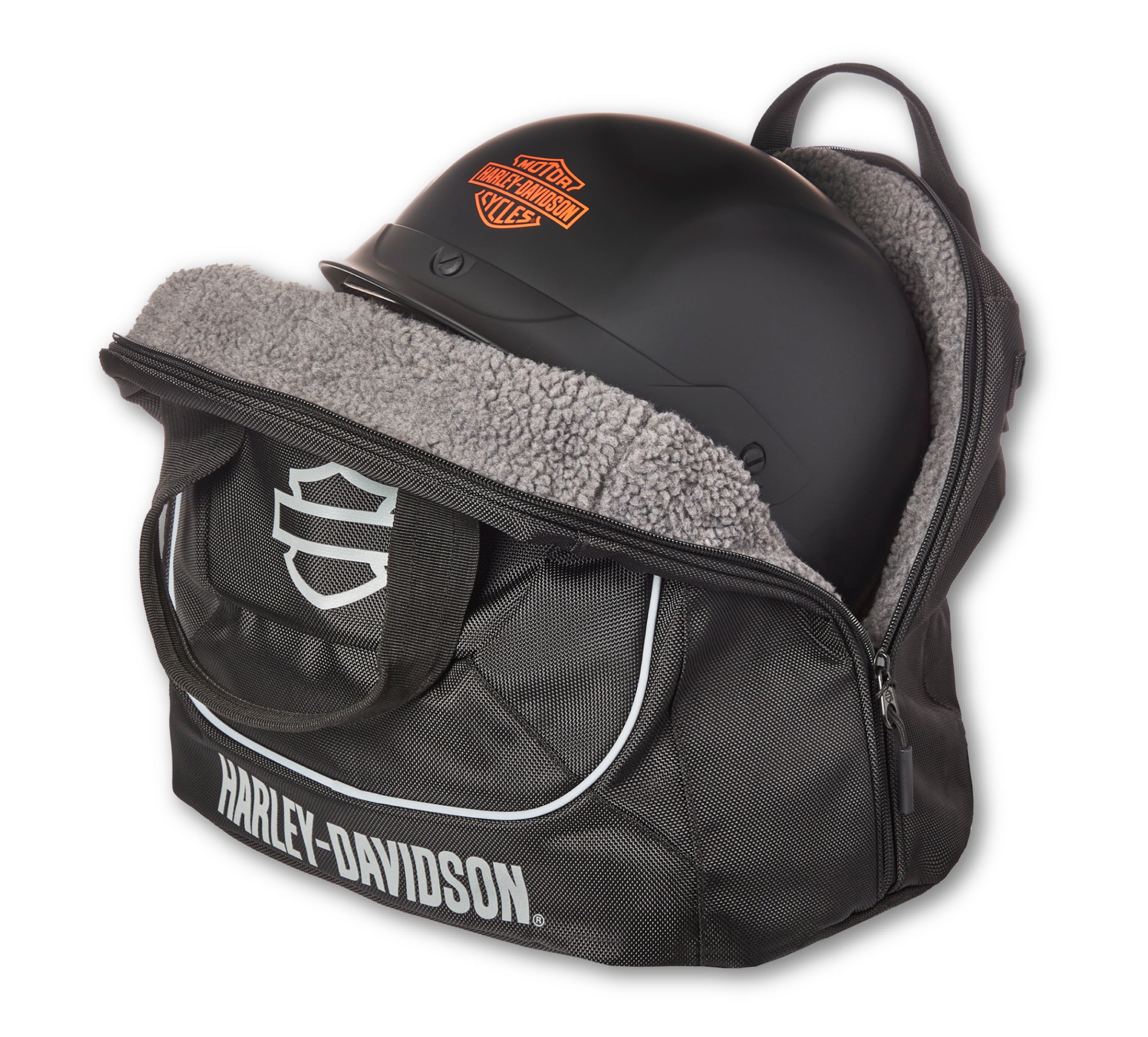 HARLEY-DAVIDSON バッグ グレー/ブラック Open Bar & Shield® Helmet Bag | Harley-Davidson® – House of Harley®