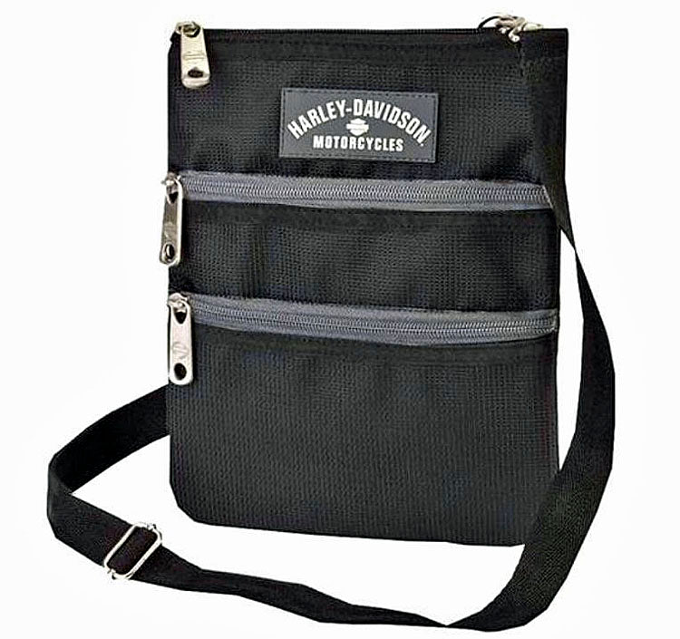 Harley-Davidson® Women's Black Crossbody Bag | Sling Bag | Hip Bag