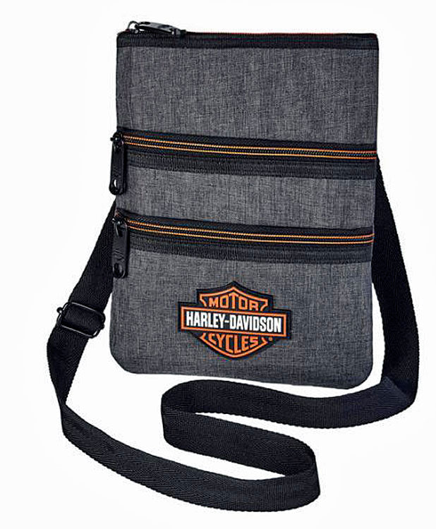 
                  
                    Harley-Davidson® Women's Heather Grey Crossbody Bag | Sling Bag | Hip Bag
                  
                
