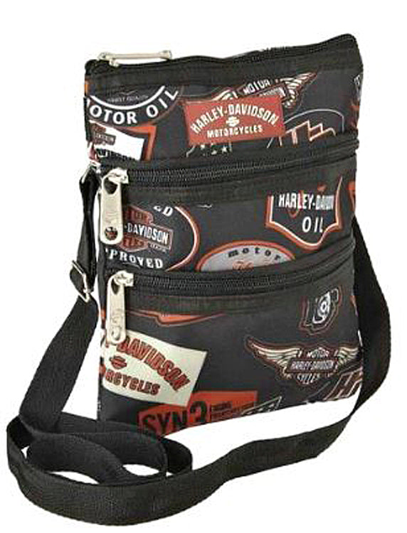 Harley-Davidson® Women's Vintage Print Crossbody Bag | Sling Bag | Hip Bag