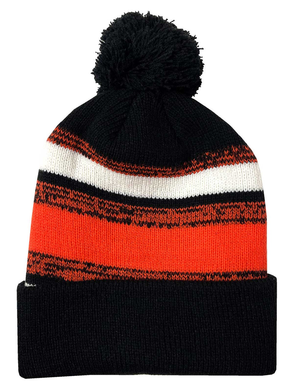 That's A Wrap!® Men's Culture Club Pom Cuffed Knit Beanie  | Striped