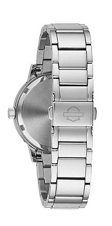 
                  
                    Harley-Davidson® Women's Stainless Steel Silver Flames Watch
                  
                