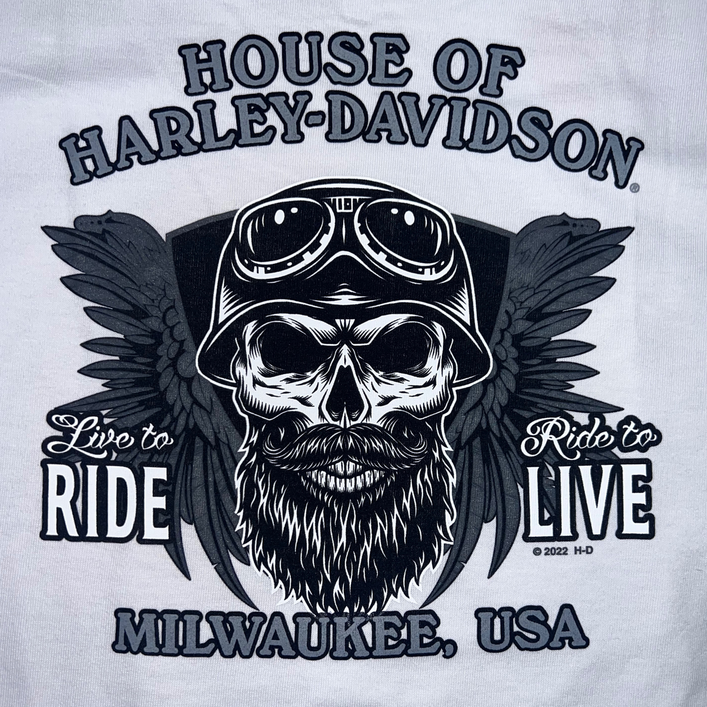 
                  
                    Harley-Davidson® Men's Rocker Skull Short Sleeve T-Shirt | White
                  
                