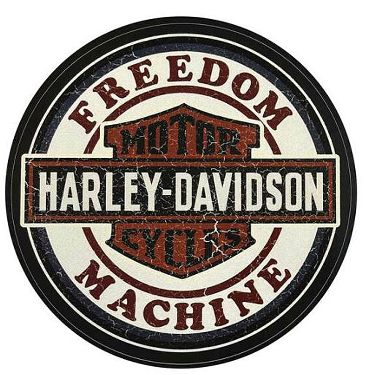 Harley-Davidson® Vintage Freedom Machine Decal | Long Bar & Shield ...