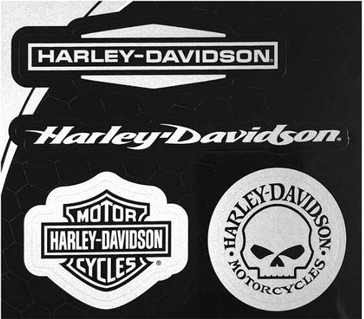 HARLEY-DAVIDSON SKULL CLASSIC EMBLEM DECAL 