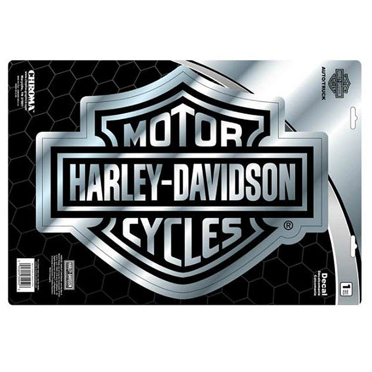 
                  
                    Harley-Davidson® Bar & Shield® Decal | Black and Chrome | Large
                  
                