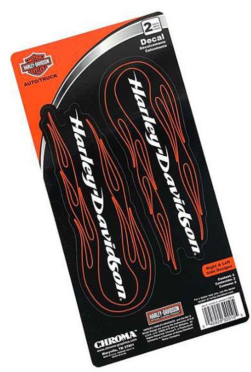 Harley-Davidson® Tribal Flames Signature Decals | 2 Pieces | Large