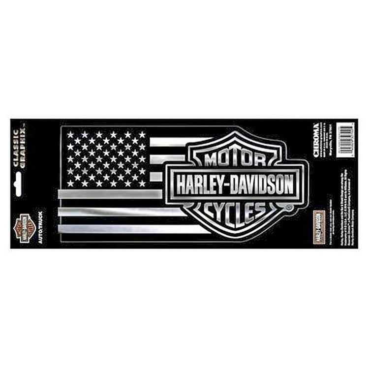 Harley-Davidson® Bar & Shield® American Flag Decal | Large