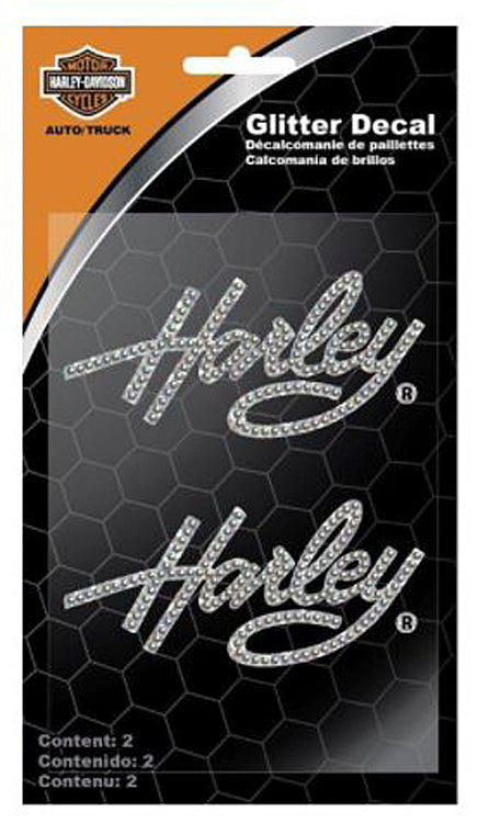Harley-Davidson® Gemz™ Bling Kit | 2 Signature Script Decals | X-Small