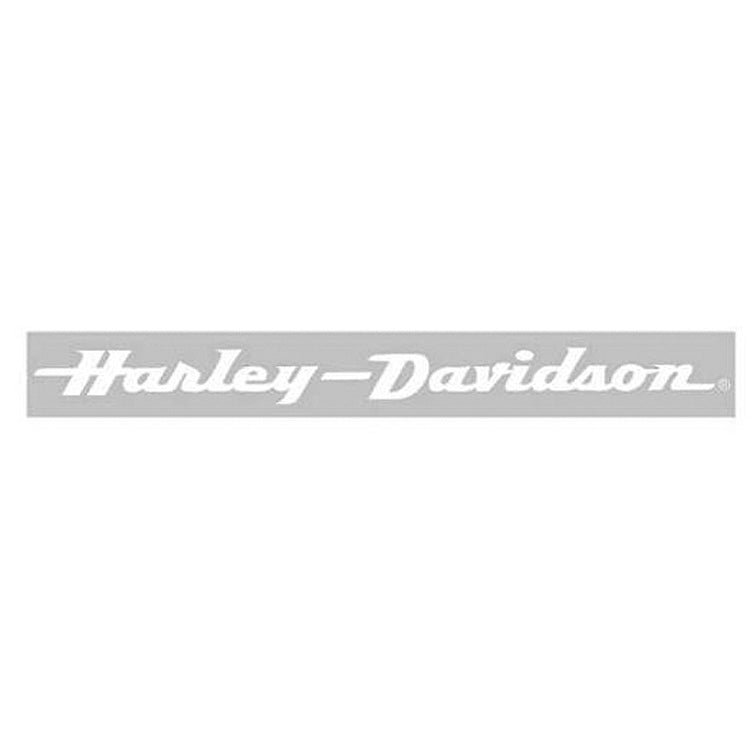 Harley-Davidson® Script Windshield Decal | White Text | Large