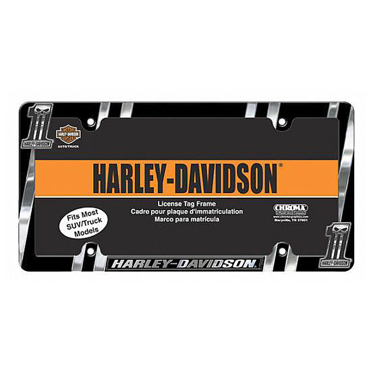 Harley-Davidson® #1 Dark Custom™ Auto License Plate Frame