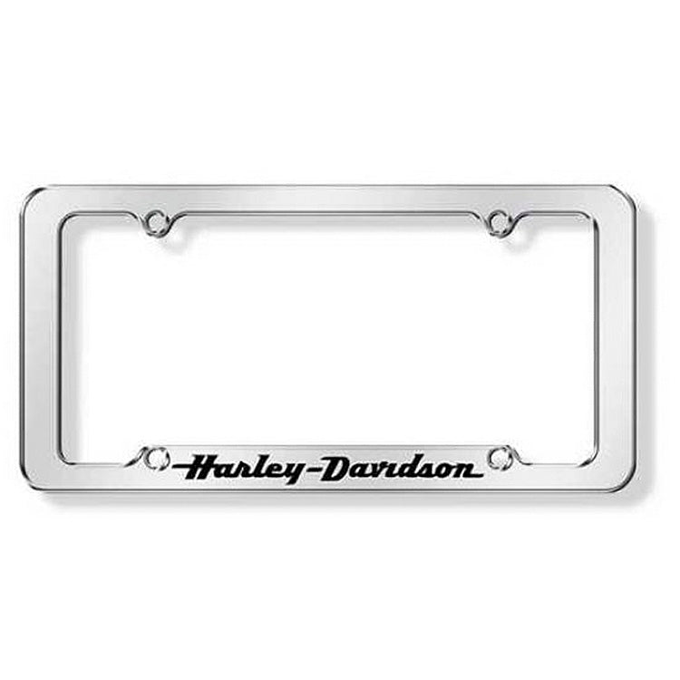 Harley-Davidson® Black Letters Script Auto License Plate Frame