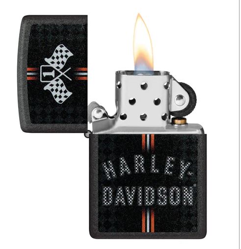 
                  
                    Harley-Davidson® #1 Black Crackle Chrome Zippo® Lighter
                  
                