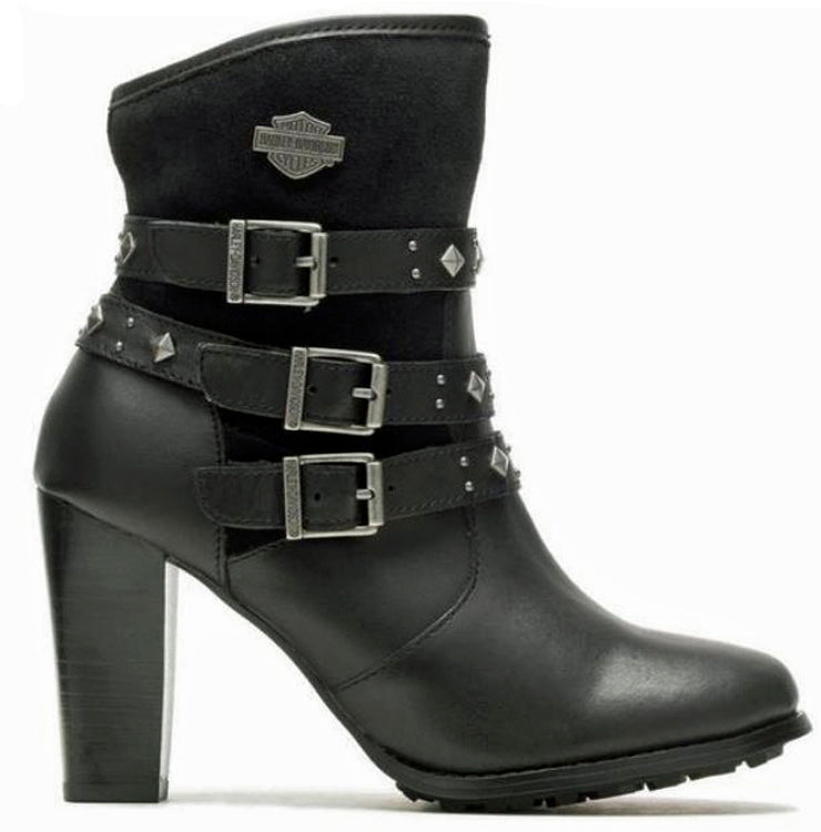 HARLEY-DAVIDSON® FOOTWEAR Women's Abbey Lifestyle Fashion Boots | Stacked Heel