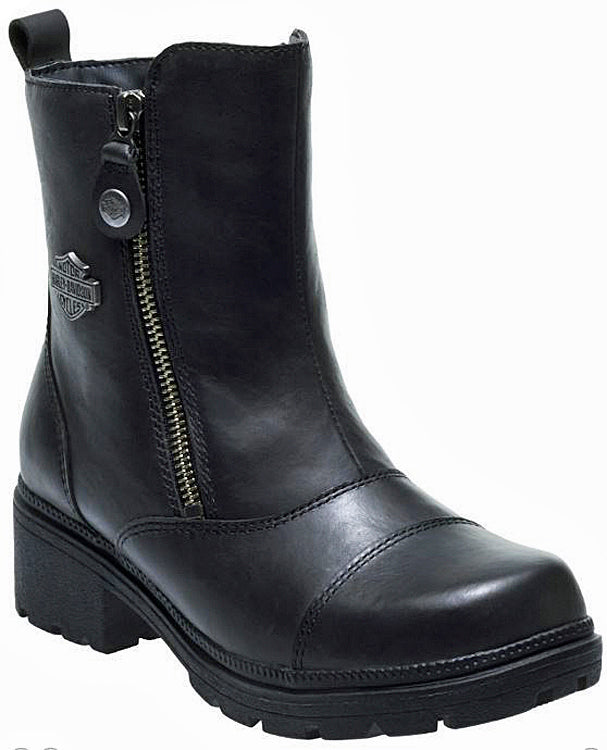 HARLEY-DAVIDSON® FOOTWEAR Women's Amherst Lifestyle Boots | Dual Zippers