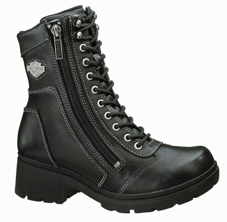 
                  
                    HARLEY-DAVIDSON® FOOTWEAR Women's Tessa Leather Combat Lifestyle Boots
                  
                