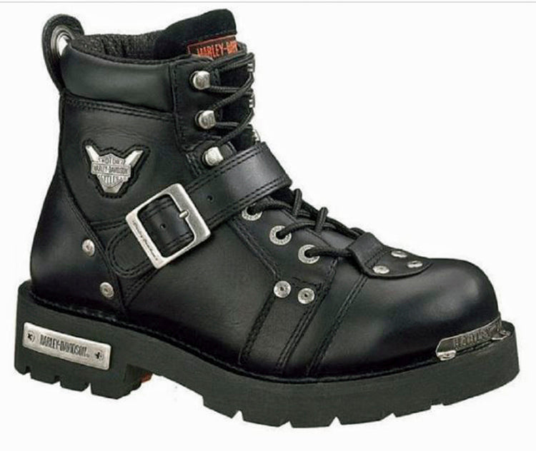 
                  
                    HARLEY-DAVIDSON® FOOTWEAR Men's Brake Buckle Black Leather Motorcycle Boots
                  
                
