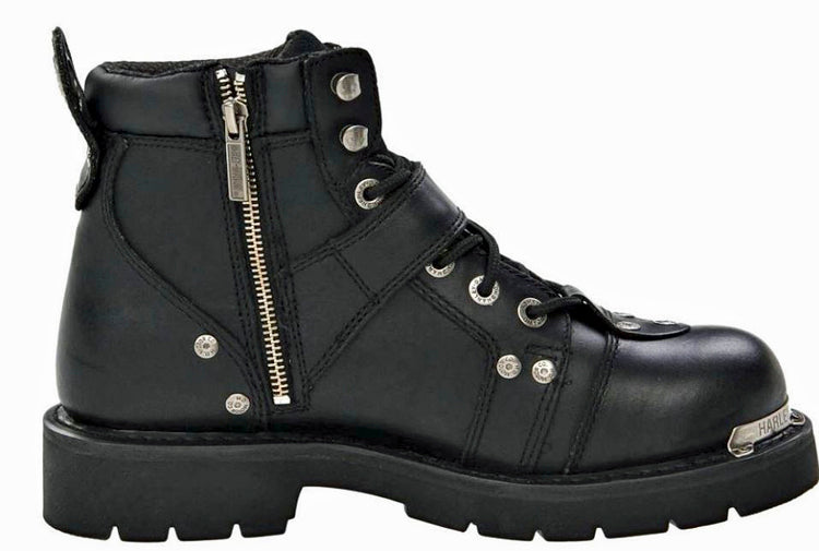 HARLEY-DAVIDSON® FOOTWEAR Men's Brake Buckle Black Leather