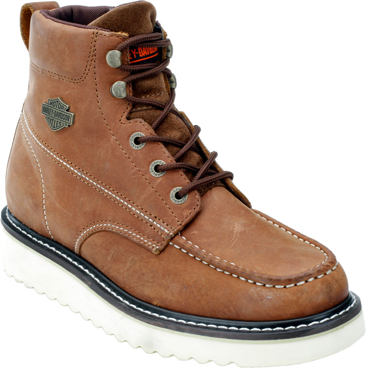 HARLEY-DAVIDSON® FOOTWEAR Men's Beau Leather Lifestyle Shoes | Brown