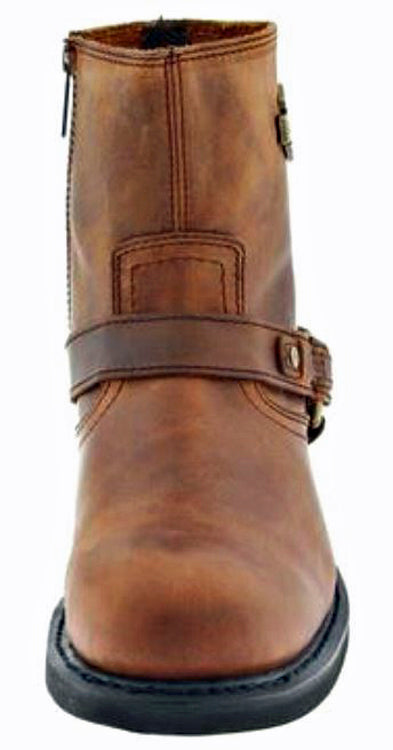 Harley davidson brown leather boots best sale