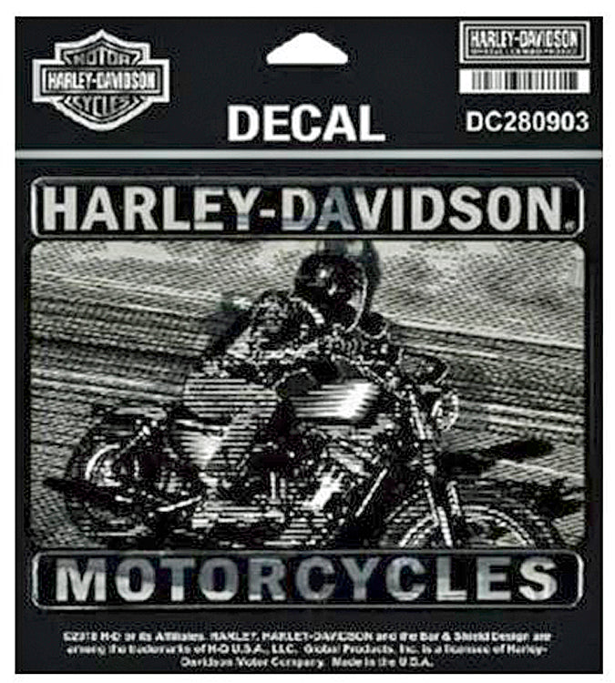 Harley-Davidson® Bike Ride Decal | Chrome | Medium