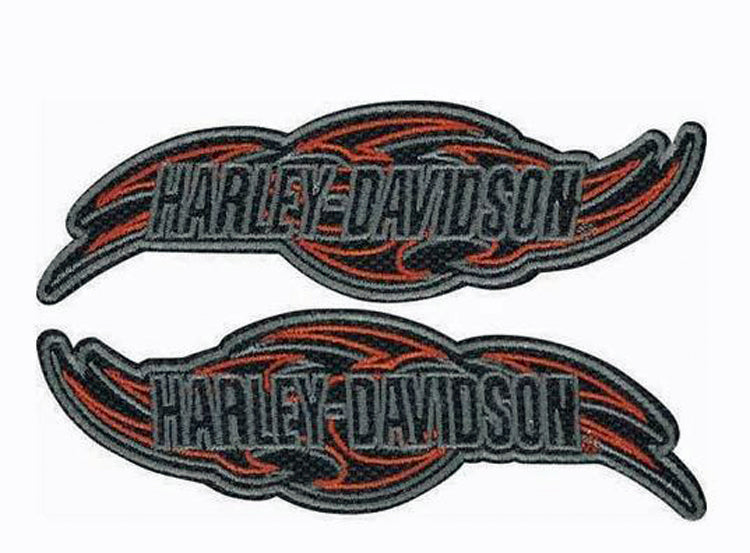 Harley-Davidson® Tribal Edge Signature Wings Emblems | 2 Pieces | Medium